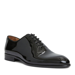Bruno Magli Angelo Men's Shoes Patent Calf-Skin Leather Whole Cut Oxford (BM1096)-AmbrogioShoes