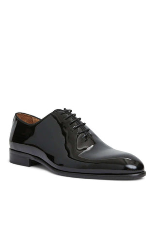 Bruno Magli Angelo Patent Calf-Skin Leather Whole Cut Oxford (BM1096)-AmbrogioShoes