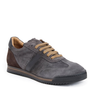 Bruno Magli Bellagio Olive suede sneaker view 1