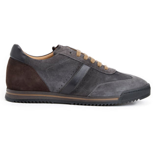 Bruno Magli Bellagio Olive suede sneaker view 2