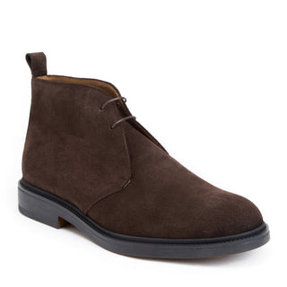 Bruno Magli Desmo Dark Brown suede chukka boot view 1