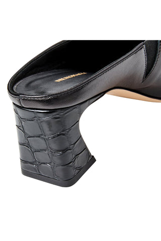 Bruno Magli Fran Leather Heel Mule