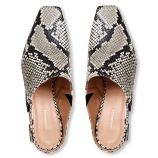 Bruno Magli Fran Women’s Shoes Python Print Slip-On High Heel Mule (BMW1002)-AmbrogioShoes