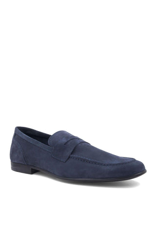 Bruno Magli Lastra Suede Unlined Slip-On Penny Loafer (BM1028)-AmbrogioShoes