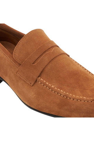 Bruno Magli Lastra Suede Unlined Slip-On Penny Loafer (BM1028)-AmbrogioShoes