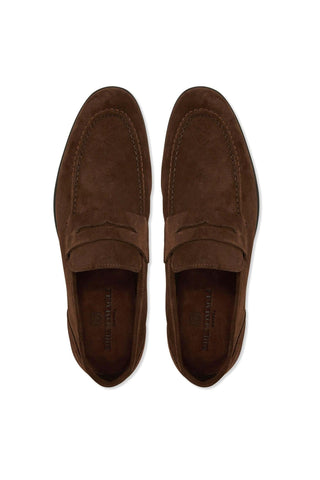 Bruno Magli Lastra Suede Unlined Slip-On Penny Loafer (BM1028)