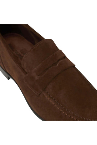 Bruno Magli Lastra Suede Unlined Slip-On Penny Loafer (BM1028)