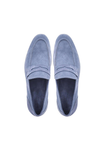 Bruno Magli Lastra Suede Unlined Slip-On Penny Loafer (BM1028)