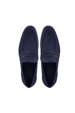 Bruno Magli Lastra Suede Unlined Slip-On Penny Loafer (BM1028)