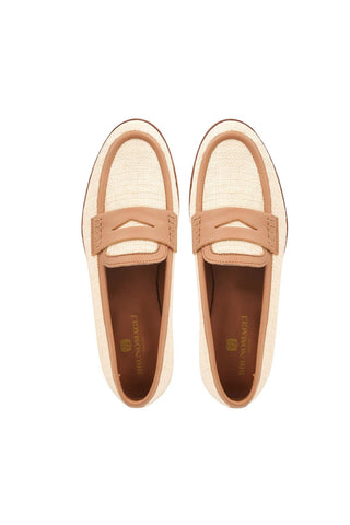 Bruno Magli Lixia Raffia Penny Loafer