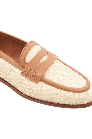 Bruno Magli Lixia Raffia Penny Loafer
