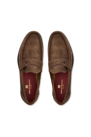Bruno Magli Lombardo Suede Penny Loafer