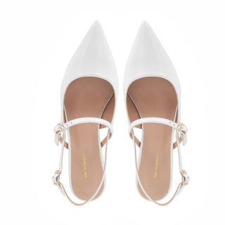 Bruno Magli Luciana Women’s Shoes Patent Leather Slingback Pump (BMW1050)-AmbrogioShoes