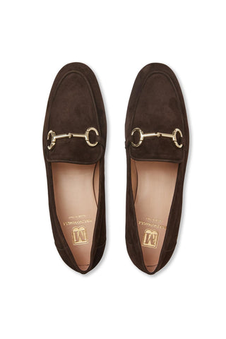 Bruno Magli Luna Women’s Shoes Suede Horse-Bit Loafer (BMW1043)