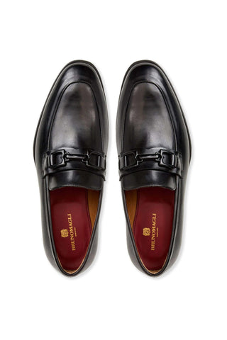 Bruno Magli Maioco Calf-Skin Leather Horse-Bit Loafer (BM1030)-AmbrogioShoes