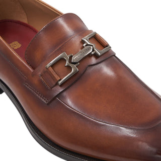 Bruno Magli Maioco Men's Shoes Calf-Skin Leather Horse-Bit Loafer (BM1030)-AmbrogioShoes
