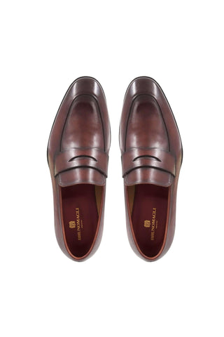 Bruno Magli Maioco Nappa Penny Loafer-AmbrogioShoes