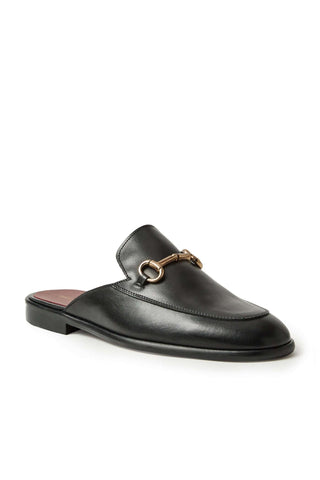 Bruno Magli Miami Leather Horse-Bit Slip-On Mule-AmbrogioShoes