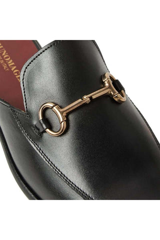 Bruno Magli Miami Leather Horse-Bit Slip-On Mule-AmbrogioShoes