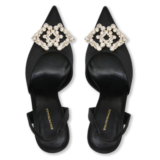 Bruno Magli Moda Women’s Shoes Satin Leather Pump (BMW1049)-AmbrogioShoes