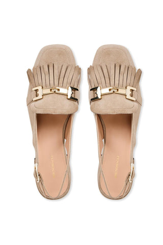 Bruno Magli Olive Women’s Shoes Suede Side Kiltie Horse-Bit Slingback Pump (BMW1038)