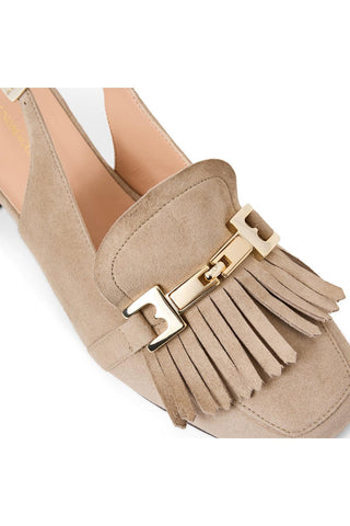 Bruno Magli Olive Women’s Shoes Suede Side Kiltie Horse-Bit Slingback Pump (BMW1038)