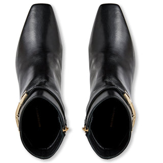 Bruno Magli Opal Women’s Shoes Crocodile Print Calf-Skin Leather Horse-Bit Ankle Boot (BMW1016)-AmbrogioShoes