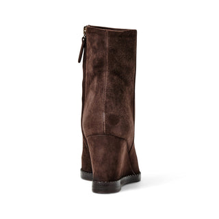 Bruno Magli Opera Women’s Shoes Suede Leather Wedge Boot (BMW1023)-AmbrogioShoes