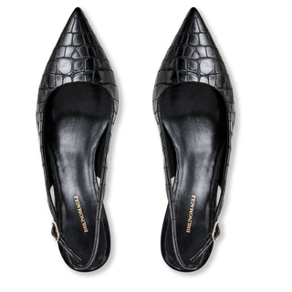 Bruno Magli Palerma Women’s Shoes Crocodile Print Calf-Skin Leather Slingback Pump (BMW1036)