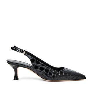 Bruno Magli Palerma Women’s Shoes Crocodile Print Calf-Skin Leather Slingback Pump (BMW1036)