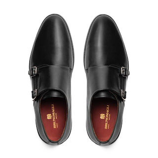 Bruno Magli Palestro Men's Shoes Calf-Skin Leather Double Monk-Strap Sneaker (BM1070)-AmbrogioShoes