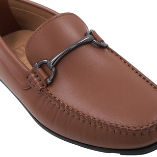 Bruno Magli Parker Supple Calf-Skin Leather Horse-Bit Loafer (BM1082)-AmbrogioShoes