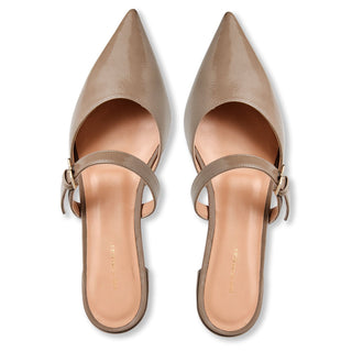 Bruno Magli Pasha Women’s Shoes Patent Leather Buckle Mule (BMW1017)-AmbrogioShoes