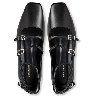 Bruno Magli Petra Women’s Shoes Calf-Skin Leather Mary Jane Flat (BMW1019)-AmbrogioShoes