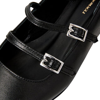 Bruno Magli Petra Women’s Shoes Calf-Skin Leather Mary Jane Flat (BMW1019)-AmbrogioShoes