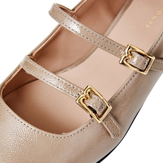 Bruno Magli Petra Women’s Shoes Patent Calf-Skin Leather Mary Jane Flat (BMW1008)-AmbrogioShoes