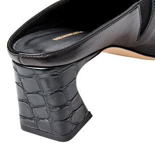 Bruno Magli Pilar Women’s Shoes Calf-Skin Leather Slip-On High Heel Mule (BMW1003)-AmbrogioShoes