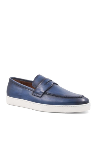 Bruno Magli Prato Calf-Skin Leather Horse-Bit Slip-On Penny Loafer (BM1003)