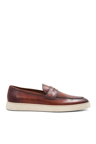 Bruno Magli Prato Calf-Skin Leather Horse-Bit Slip-On Penny Loafer (BM1003)