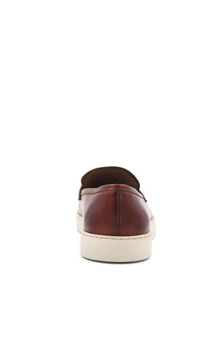 Bruno Magli Prato Calf-Skin Leather Horse-Bit Slip-On Penny Loafer (BM1003)