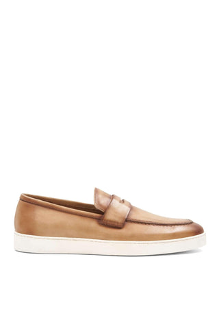 Bruno Magli Prato Leather Horse-Bit Slip-On Penny Loafer (BM1003)