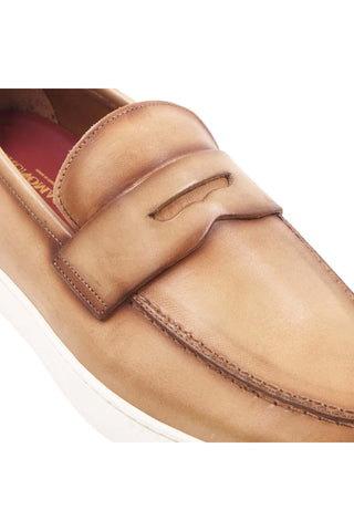 Bruno Magli Prato Leather Horse-Bit Slip-On Penny Loafer (BM1003)