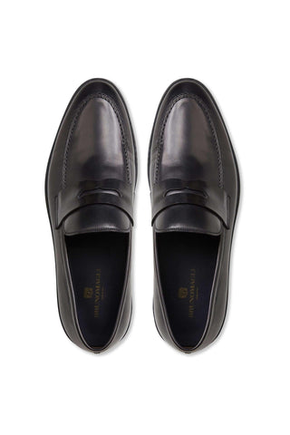 Bruno Magli Prato Leather Horse-Bit Slip-On Penny Loafer (BM1003)