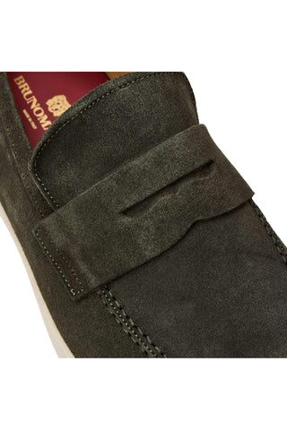 Bruno Magli Prato Suede Slip-On Penny Loafer (BM1003)-AmbrogioShoes