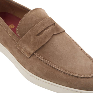 Bruno Magli Prato Suede Slip-On Penny Loafer (BM1003)-AmbrogioShoes