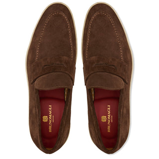 Bruno Magli Prato Suede Slip-On Penny Loafer (BM1003)-AmbrogioShoes