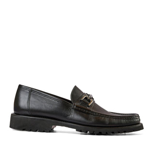 Bruno Magli Rocky Calf-Skin Leather Horse-Bit Loafers (BM1009)-AmbrogioShoes