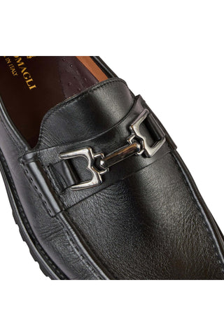 Bruno Magli Rocky Leather Horse-Bit Loafers (BM1009)