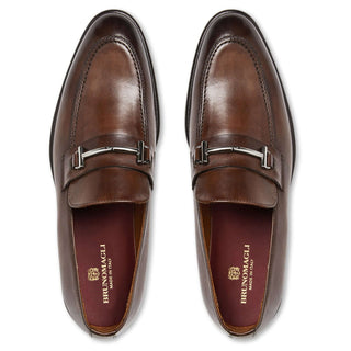 Bruno Magli Sante Calf-Skin Leather Horse-Bit Loafer (BM1015)-AmbrogioShoes