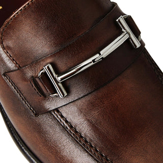 Bruno Magli Sante Calf-Skin Leather Horse-Bit Loafer (BM1015)-AmbrogioShoes